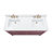 Alana 60 in. Double Sink Bathroom Vanity in Burgundy Red with Top-117807213
