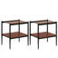 Table basse et tables de bout, ensemble de 3, table en verre trempé avec panneau de fibres à densité moyenne, tables modernes pour le salon-115022674