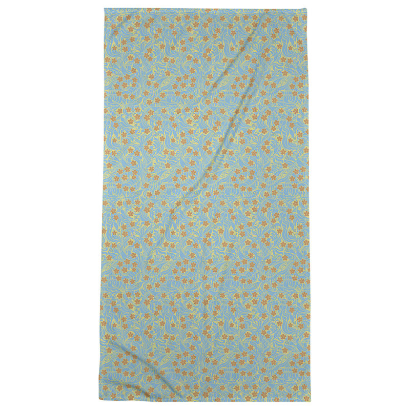 Katelyn Elizabeth Bath Towel, Yellow/Blue/Orange