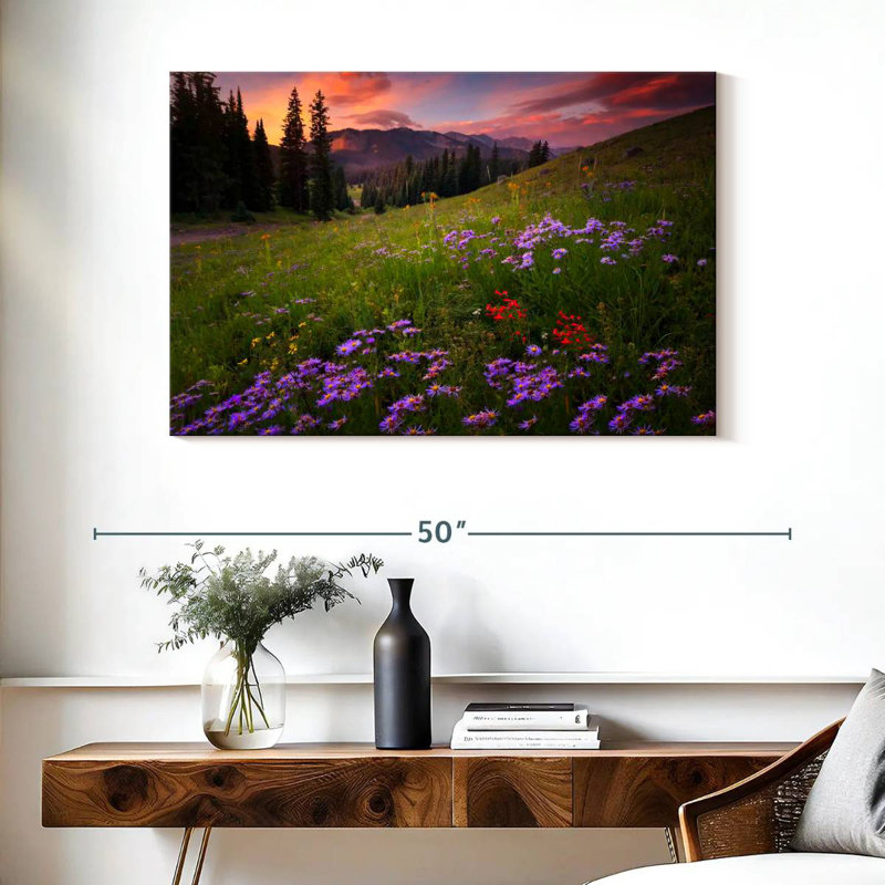 Alvord Rocky Mountains Wildflowers, 26" H x 39" W