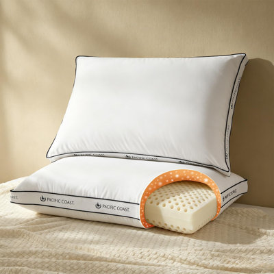 Oreiller en mousse mémoire et duvet d'oie de la côte du Pacifique