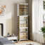 Armoire de rangement en plastique pliable avec portes transparentes et tablettes amovibles 76,69 po Abdullah-1358524665