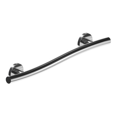 WAVE 24 in. x 1.25 in. Grab Bar, ADA Compliant for Bath and Shower Safety (500 lb. Capacity) in Polished Chrome