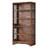 6-Tier Vintage Mid-Century Bookcase With X-Shaped Design, Durable And Stylish Storage For Home And Office