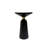 Maxxwell Black Solid Wood Pedestal End Table