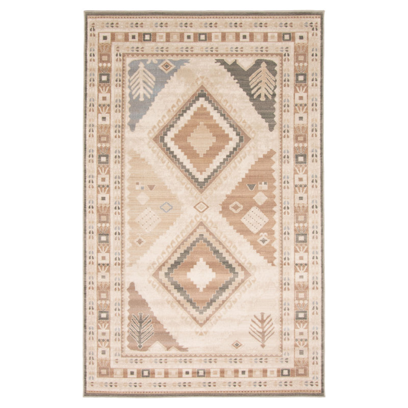 Lia Ivory Rug, Rectangle 5' x 8'