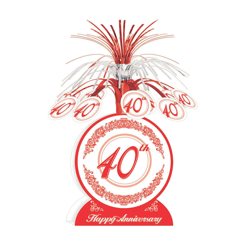 Centre de table 40th Anniversary, 40