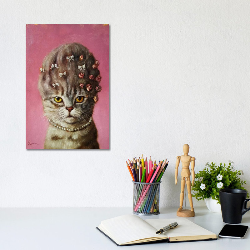 Marie Catoinette 1 Piece Wrapped Canvas Wall Art, 20.32 cm H x 30.48 cm W