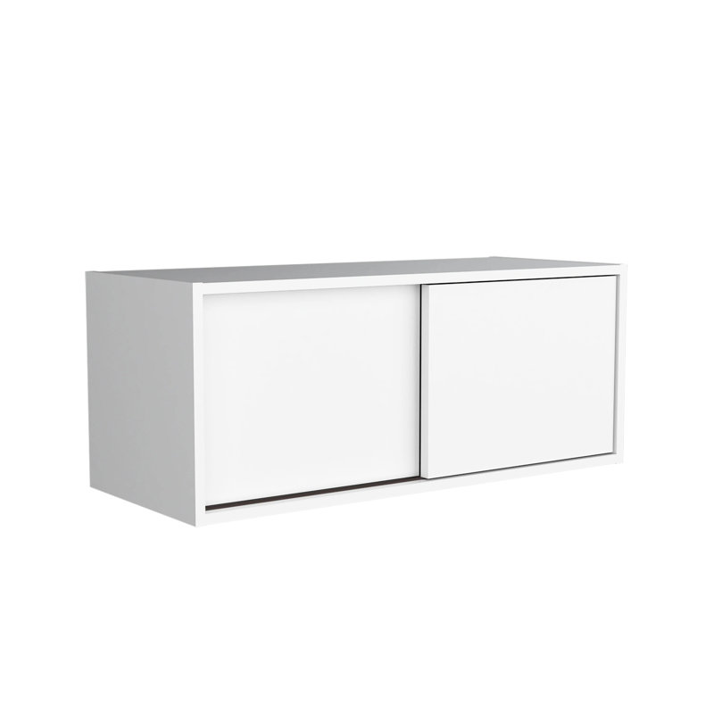 White Sliding Door Cabinet For Office & Study - Optimize Space And Organization In Limited Spaces Modern Style With Appearance