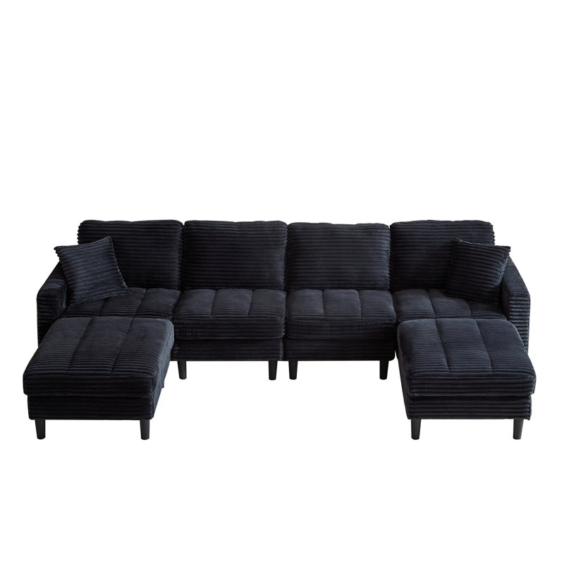 122.5-Inch Oversized U-Shaped Modular Sofa