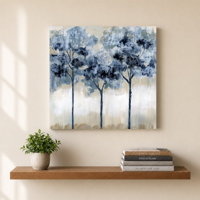 Indigo Grove II par Nan - Impression sur toile, 36" H x 36" W, Does Not Apply