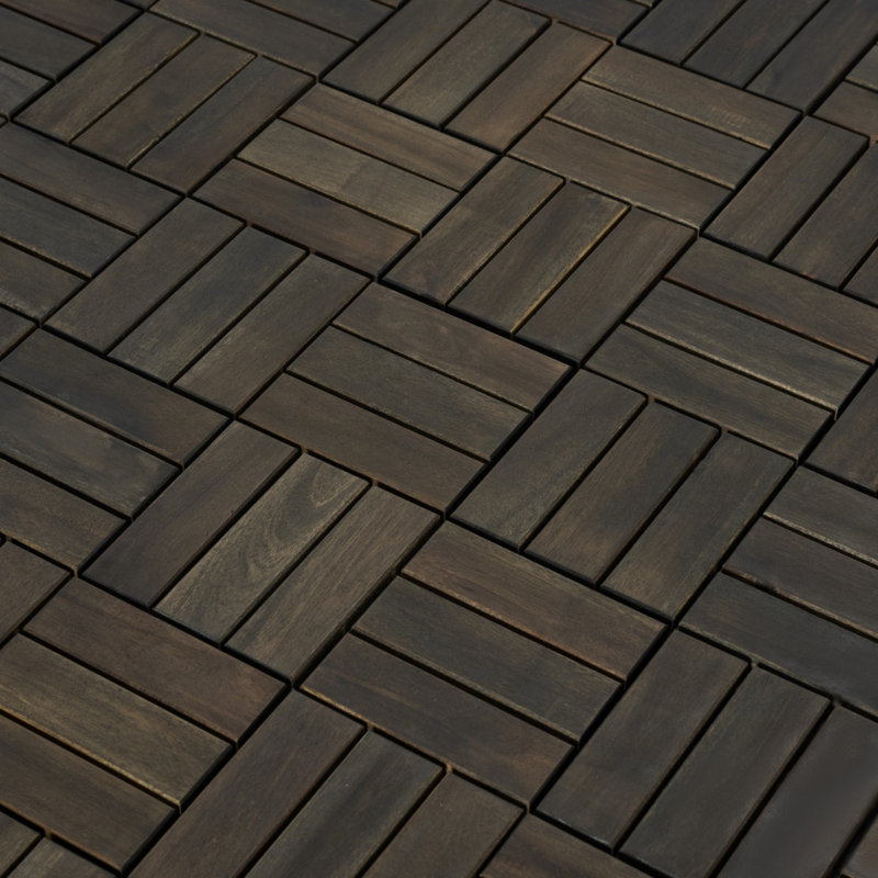 Carreaux de terrasse en bois d'acacia