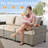 7 - Person Patio Furniture Set with Chairs, Outdoor Wicker Rattan Sectional Seating Group with Cushions, All Weather Sofa Conversation Set with Ottomans for Garden Backyard-2130052684