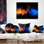 Coussin lombaire et contemporain fire