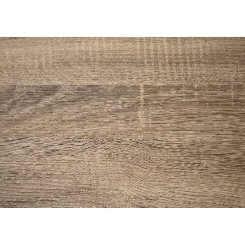 Table d'appoint pour chambre - Plateau noir, léger, taupe, structure en métal