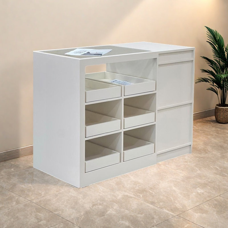 Vitrine d'îlot central tendance, H 35,43 po x l 55,11 po x P 23,62 po