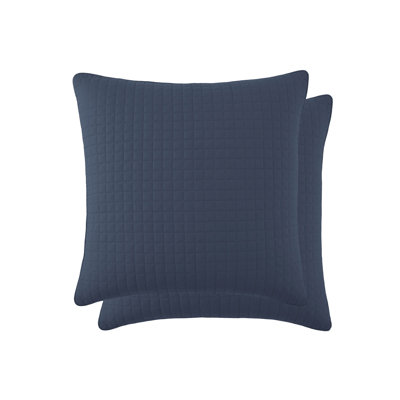 Vilano Springs 2-Piece Microfiber Embroidered Quilted Sham Covers