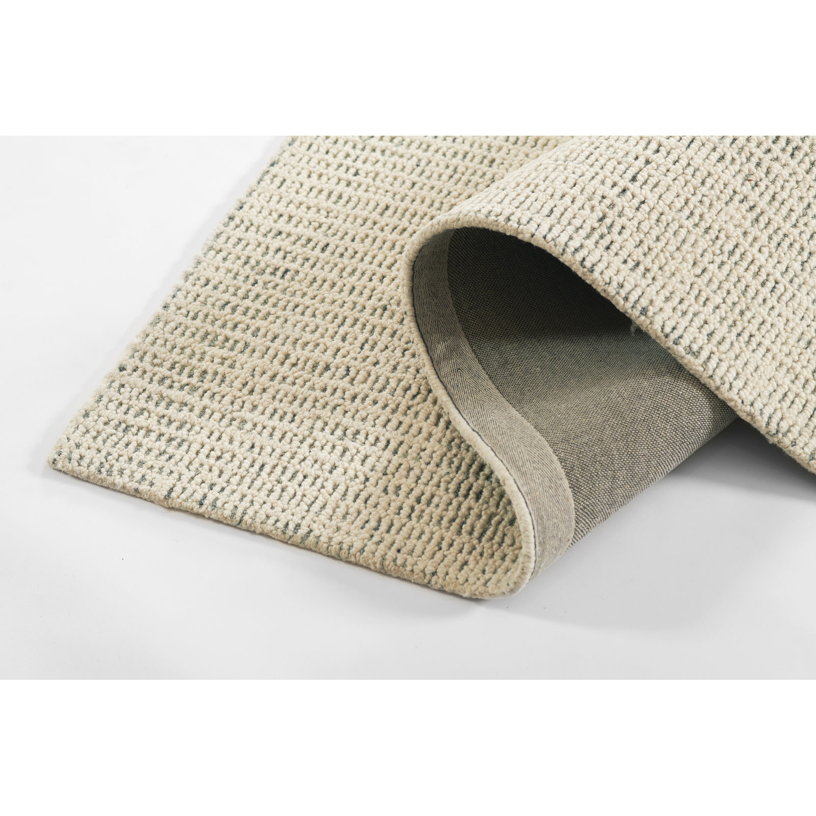 Reanne Gray Ivory Hand-Tufted Wool Rug, Rectangle 8'10" x 11'10"