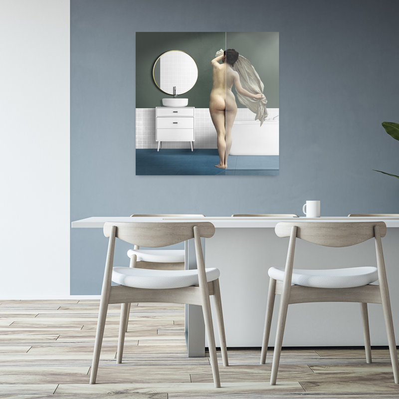 Art contemporain contemporain abstrait surréel, H 32 po x l 32 po