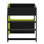 Gamer’s Loft Bed with Study Desk, Organizational Shelves & Customizable LED Lights-1146549408