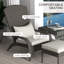 Chaise Adirondack en résine Raymier