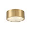 Modern Brass Cylindrical Flush Mount Ceiling Light