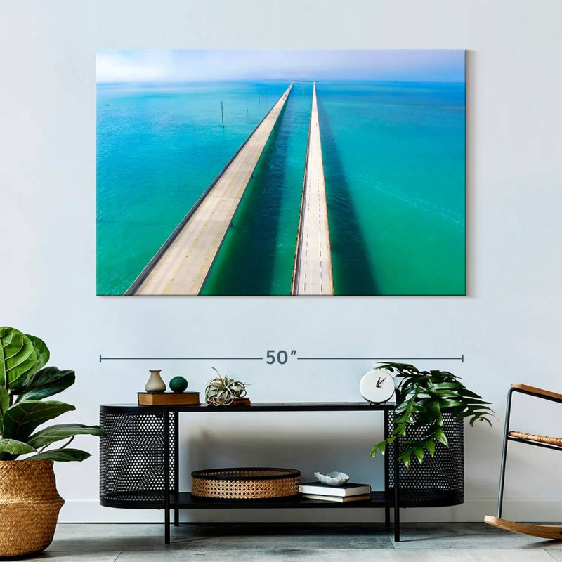 Lilie Florida Keys Seven Miles Bridge, 34" H x 51" W