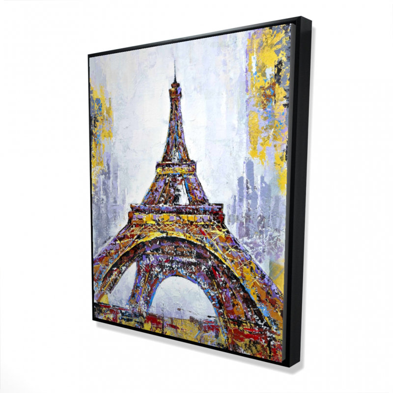 " Abstract Paint Splash Eiffel Tower "