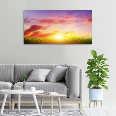 Sunset - No Frame Print on Canvas