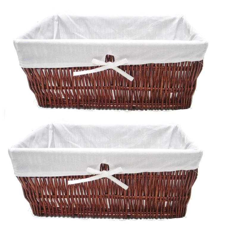 Brambly Cottage Decorative Basket, Brown, 16cm H x 34cm W x 22cm D