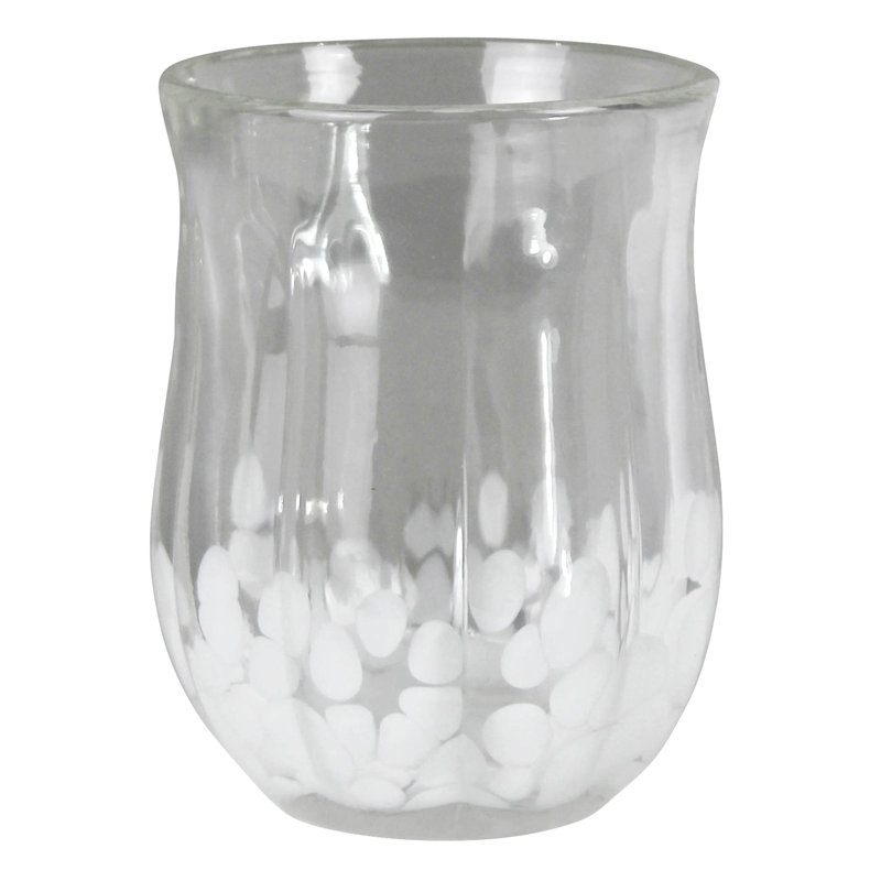 Votive With Speckled Bottom, Glass