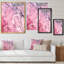 «Pink and Blue Abstract Marble II», reproduction sur toile-67236047-67236067