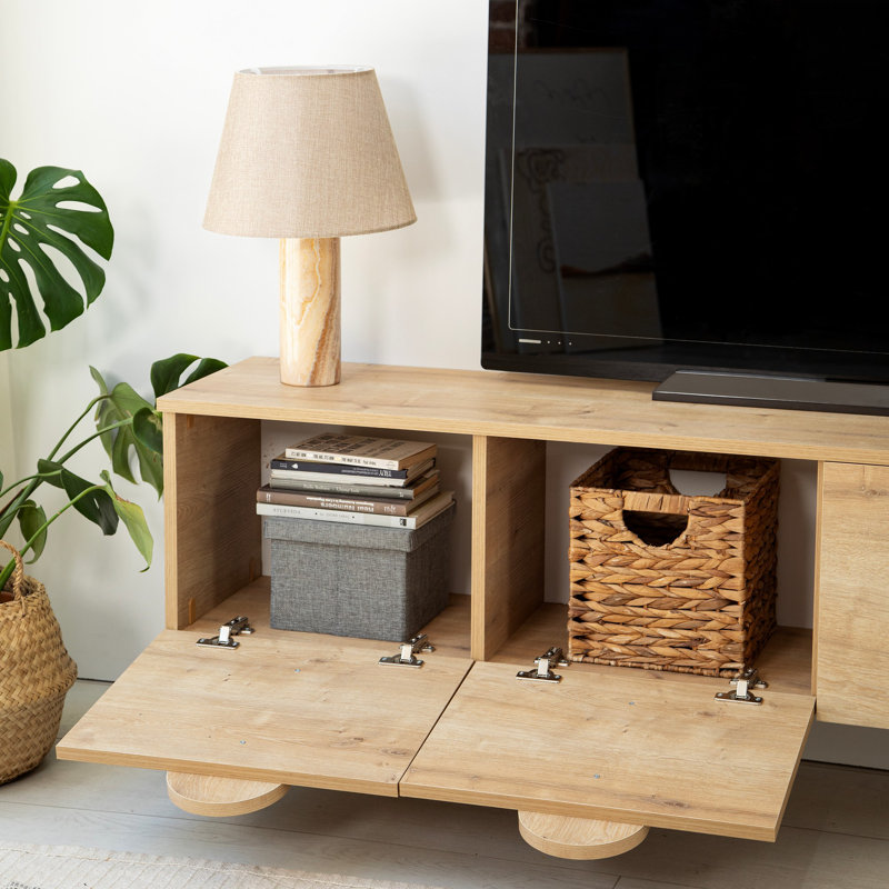 Keikei TV Stand for TVs up to 60", Natural