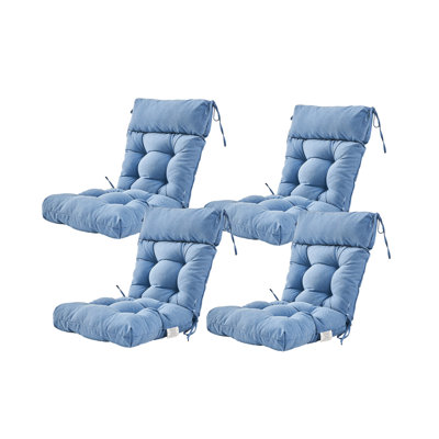 Coussin de dossier de chaise de salle à manger d'extérieur / d'intérieur 3,5 po