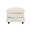 Repose-pieds en tissu chenille à combiner avec un canapé 2 places, un canapé 3 places et un canapé 4 places, chenille blanche-923623891