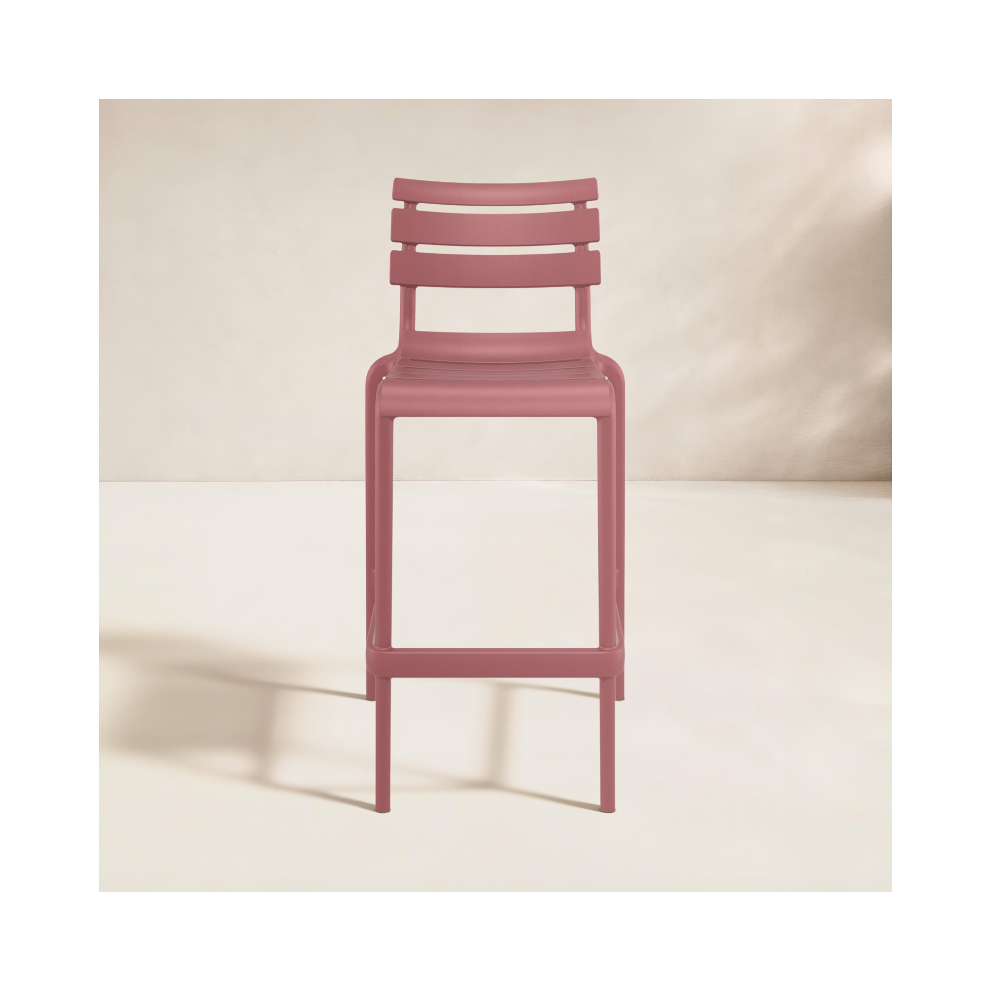 Ruta Outdoor Counter Stool, Marsala, 29.50"