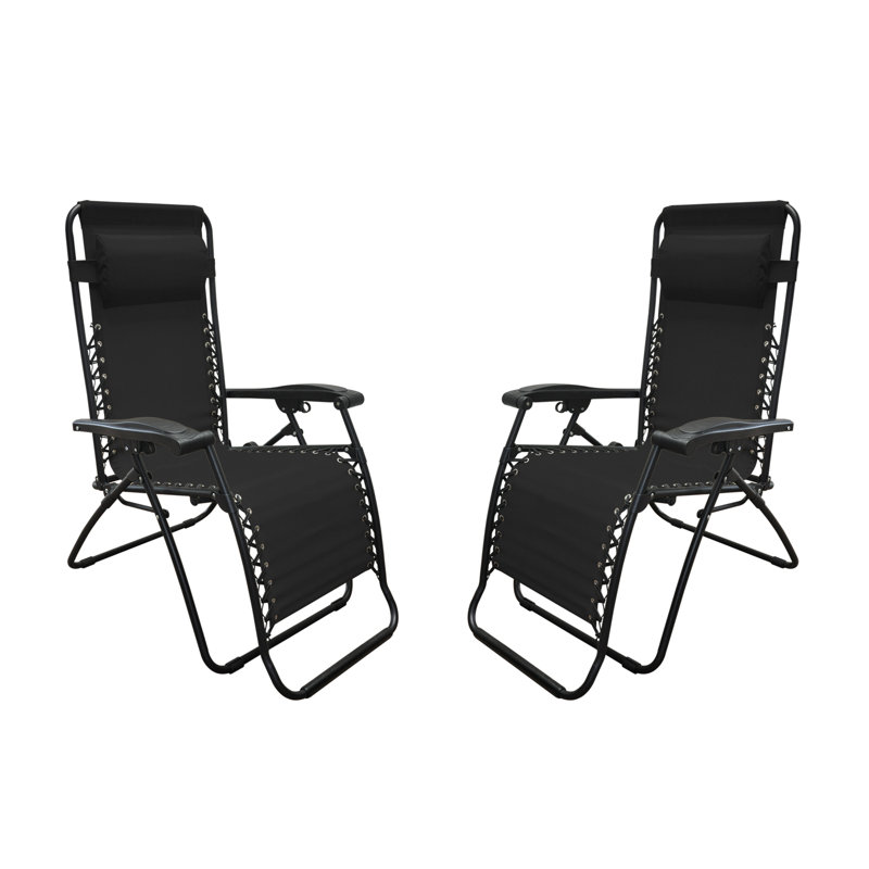 Fauteuil inclinable / pliable zéro gravité Pinedale, Noir