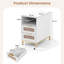 35cm W Metal Bedside Table-65661216