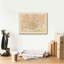 Carte de Cincinnati par Wild Apple Portfolio - impression sur toile tendue-1078503153