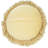 14" X 14" Yellow Round Shag Throw Pillow