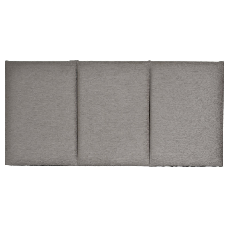 Osuna Upholstered Velvet Headboard, King (5'), Grey