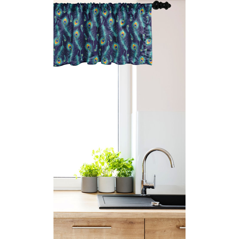 Paquet de 2 plumes d'oiseaux paon Ambesonne, L 42 po x L 12 po