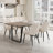 62.9-Inch Rectangular MDF Dining Table And Chair 4-Piece Set-506679541-506679542-506679543