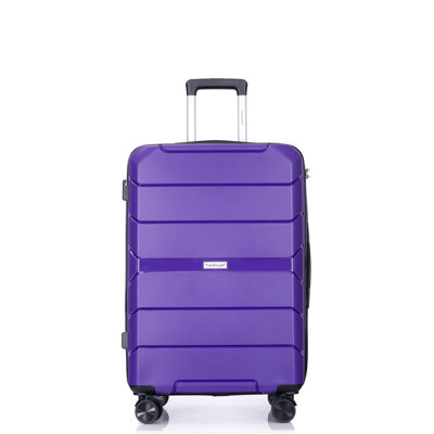 Hardshell Suitcase Spinner Wheels PP Luggage Sets Lightweight Durable Suitcase With TSA Lock