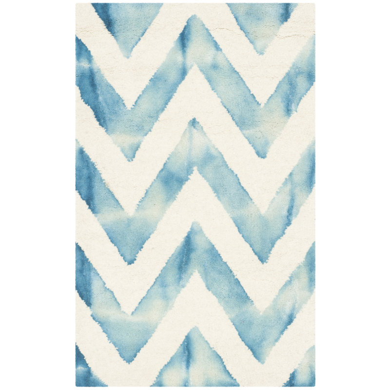Danny Hand Tufted Wool Chevron Rug, Rectangle 3' x 5'