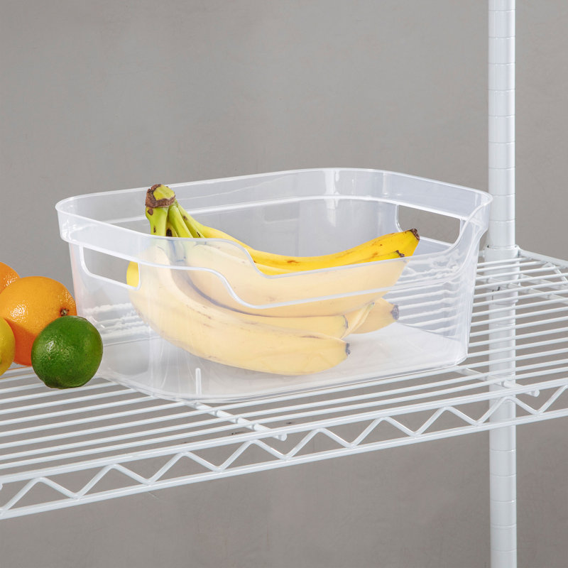 Bac de rangement ouvert de 5,25 po x 9,5 po x 13 po avec poignées de transport, Sterilite, transparent (paquet de 32)