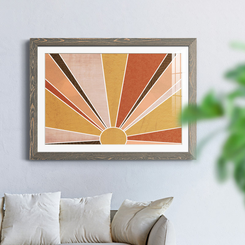 Sedona Sunrise - impression encadrée, H 37,5 po x l 27,5 po x P 1,5 po, Encadré gris
