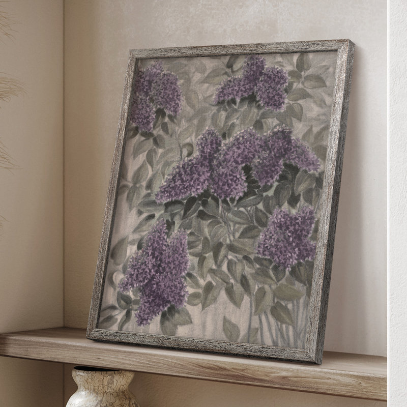 «Vintage Floral Print», impression encadrée CCL XXI - bois massif, H 11 po x l 9 po