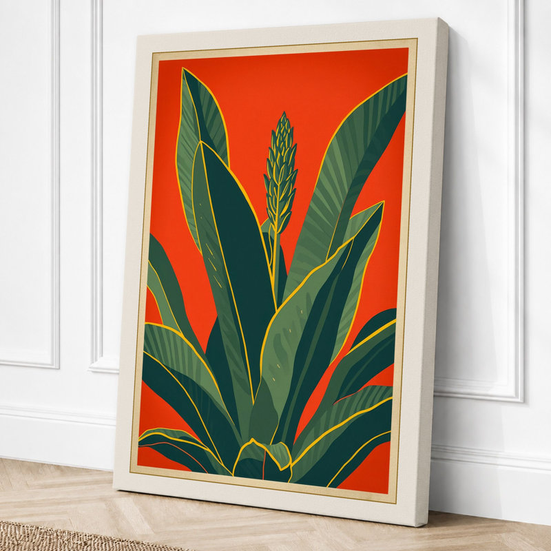Radiance Botanical - Wrapped Canvas, 36x24 - 91.4 x 61.0 cm, Cream Border