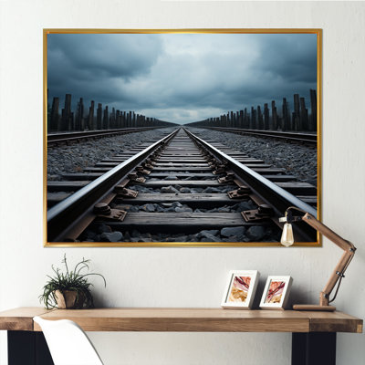 Train, traineaux minimalistes II - train, art mural